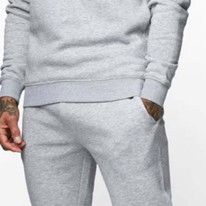 Conjunto de sudadera y Jogger de algodón con estampado personalizado para hombre, chándal para correr con cuello redondo, chándal deportivo informal para correr - Product Image 6