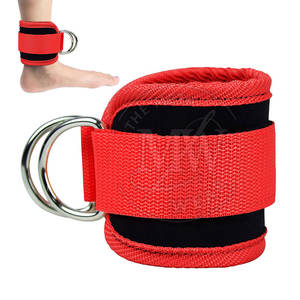 Sangles de cheville réglables 100 % nylon pour exercices de gym, avec boucle pour kickbacks, respirantes, écologiques, accessoires de fitness complets META - Product Image 1