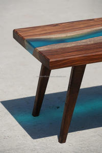 Handmade <b>Epoxy</b> <b>Resin</b> and Solid <b>Epoxy</b> <b>Resin</b> River <b>Table</b> Natural Solid Wood Large Plate Tea <b>Table</b> <b>for</b> Home Party - Product Image 6