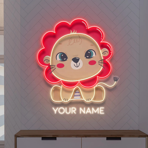 Precioso <span class=keywords><strong>León</strong></span> LED letrero de neón personalizado regalo de neón LED letrero de neón tienda de luz negocio logo idea para la venta - Product Image 5