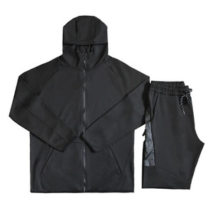 Chándal con capucha y logotipo personalizado para hombre, nuevo estilo, sudadera para hombre y conjunto de chándal para correr, chándales de algodón 100% de Pakistán - Product Image 3