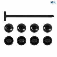 Attaches de câblage automobile, clips de fixation à poussoir, clips de routage de faisceau de câbles à tête en T, serre-câbles en nylon 66 pour câblage de véhicule
