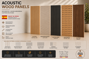 Panneaux acoustiques en MDF perforé, espacement des trous de 2,66 à 32 mm, isolation phonique, bureau, bâtiment, design minimaliste - Product Image 4
