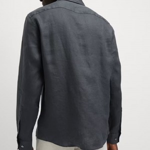 Camisa abotonada para hombre de estilo único, calidad superior, ligera, superventas, el mejor diseño, camisa abotonada para hombre con mangas completas - Product Image 4