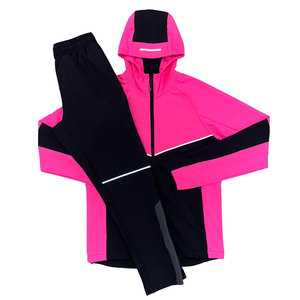 Conjunto Cortavientos de Invierno para Mujer, Resistente al Viento, Casual, de Alta Calidad, 2 Piezas, con Capucha Larga, Poliéster/Nailon - Product Image 1