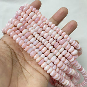 Cuentas de ópalo rosa para hacer pulseras, cuentas de ópalo de la India - Product Image 5