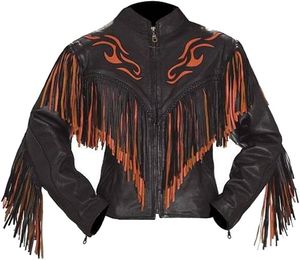 Veste en cuir véritable High Street fabriquée en usine conception en gros 400GSM trucs confortables veste en cuir pour femmes - Product Image 3