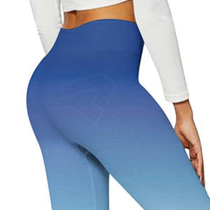 Mallas altas hasta el muslo para mujer hechas a medida de alta calidad, ropa de gimnasio elegante con logotipo en la cintura, precio al por mayor - Product Image 5