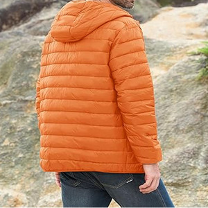 Veste matelassée en coton avec logo personnalisé pour homme, veste d'hiver rembourrée de style designer, veste matelassée noire en polyester pour homme, veste d'extérieur - Product Image 6