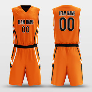 Uniformes de Baloncesto Sublimados Personalizados Unisex, Conjunto Completo Transpirable, Ligero, que Absorbe la Humedad, Camisetas y Pantalones Cortos para Equipos, 100% - Product Image 4
