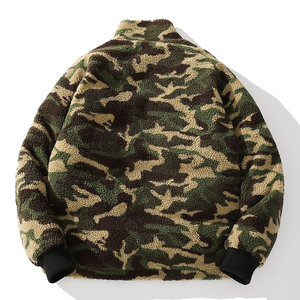Streetwear vente en gros veste personnalisée sherpa polaire grande taille pour hommes pour l'hiver - Product Image 2