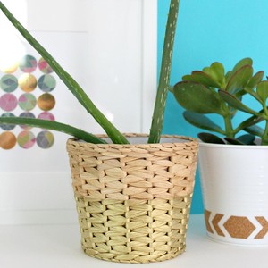 Sustainable water hyacinth <b>planters</b> cheapest price <b>pot</b> basket hand weave <b>planter</b> for plants - Product Image 4