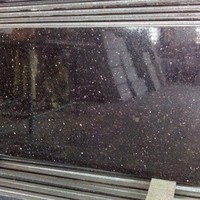 Dalles de granit noir Galaxy, grandes dalles, comptoirs de villa, surface antique, design moderne, haute résistance, garantie de 2 ans, qualité supérieure