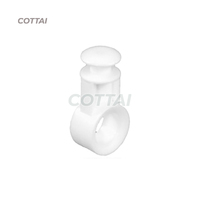 Supports de rideaux en plastique à friction, type ondulé, 1000 supports par rouleau, composants
