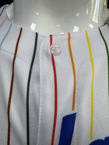 Uniforme de baseball personnalisé de haute qualité avec logo de votre marque en gros 100% polyester respirant col en v maillot de baseball vêtements de softball - Product Image 4