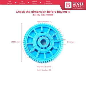 Moteur d'essuie-glace arrière BGE688 pour Tiggo 3 J11 T11 DR5 620 Pickup - Product Image 6
