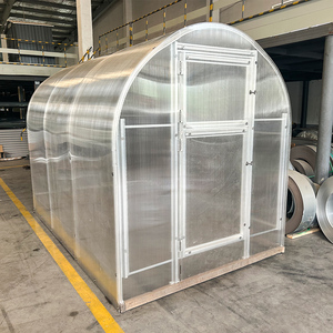 Serre tunnel moderne Vitavia CAS99 en aluminium et polycarbonate, grande taille, avec installation facile - Product Image 1