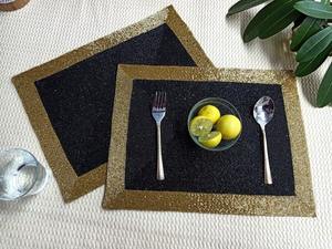 Luxury <b>Seed</b> Beads Embroidery Placemat for Home Restaurants & Hotels-Eco-Friendly Customizable - Product Image 5