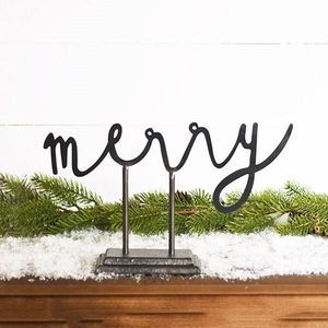 Alphabet de Noël minimaliste en aluminium et bois pour une décoration de vacances simple et élégante, rehaussant l'espace festif - Product Image 4