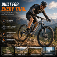 Vélo de montagne à suspension intégrale 27,5/29 pouces en alliage d'aluminium 10 vitesses Frein à disque hydraulique M4100 Axe traversant Trail MTB