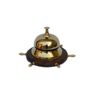 Diseño de acabado pulido brillante, campana de escritorio, diseño decorativo de Metal de latón, lo mejor para diseño de decoración de escritorio de oficina, campana redondeada - Product Image 2