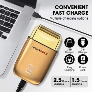 Afeitadora Eléctrica Profesional para Hombre, Recargable e Inalámbrica, con Pantalla LED y Diseño de Lámina para un Afeitado Preciso - Product Image 2