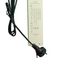 Alimentation électrique ERP AC/DC avec prise australienne 60W 3A avec certifications SAA CE RoHS, transformateur d'éclairage 12V 24V, pilote LED simple 0.9 PFC