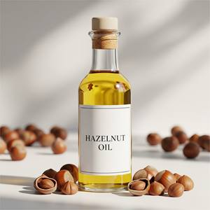 Huile de noisette pressée à froid 100% pure pour massage des cheveux de la peau aromathérapie approvisionnement en vrac de qualité cosmétique naturelle - Product Image 1