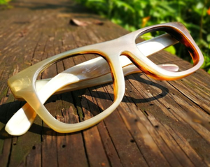 Montura de Gafas de Sol Clásica Hecha a Mano, Ecológica, de Cuerno de Búfalo/Vaca 100% Natural, de la Mejor Calidad, en Varios Colores Naturales - Product Image 5