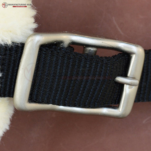 Licol de cheval en cuir de haute qualité pour l'équitation en plein air avec personnalisation en fourrure acceptée, licols de cheval en cuir - Product Image 5