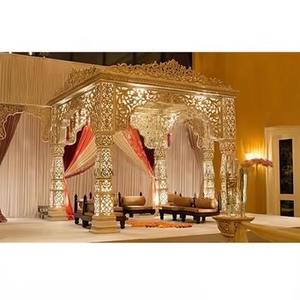 Mariage exclusif de style Bollywood Mandap dernier mariage britannique ensemble de décoration de Mandap hindou meilleur fabricant de mandap de mariage au Royaume-Uni - Product Image 1