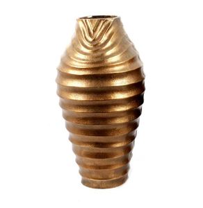 แจกันดอกไม้ประดับพื้นและโต๊ะทำจากทองเหลืองธรรมชาติดีไซน์เป็นเอกลักษณ์ - Product Image 2