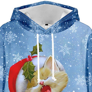 Últimos diseños, sudaderas con capucha personalizadas de alta calidad para hombres, térmica, informal, calle, invierno, logotipo propio, calidad superior, sudaderas con capucha navideñas para hombres - Product Image 6