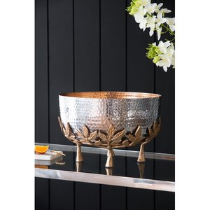 Bol à fruits moderne fait à la main en aluminium Décoration de la maison Centre de table Accent Plat décoratif - Product Image 5