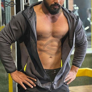 Sudaderas Deportivas de Invierno para Hombre con Cierre Completo, Bordadas, de Secado Rápido, Transpirables, Cómodas, para Entrenamiento, Deportes, Fitness - Product Image 5