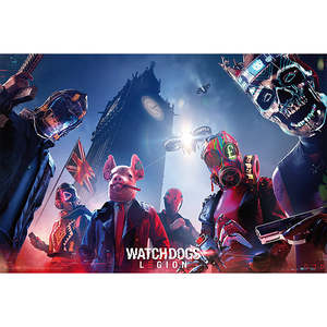 Watch Dogs Legion <b>Poster</b> Digital Printing Technique Great for Home or Office Decoration - Product Image 1