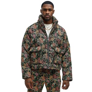 <b>Camo</b> Fabric Puffer <b>Jacket</b> Quilted Bubble Coat Warm Insulated Winter Outerwear Windproof Casual Streetwear <b>Jacket</b> - Product Image 2