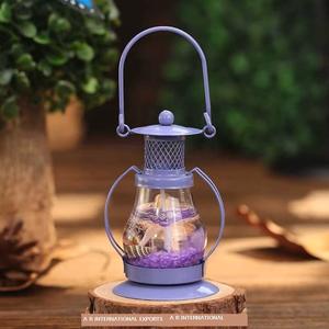 Lámpara Retro diseño rústico colgante linterna de Metal con portavelas de tormenta para el hogar fiestas de boda al aire libre Halloween - Product Image 6