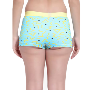 Custom Printed High Quality Sexy Cotton Knitted Breathable Eco-Friendly Seamless Low-Rise Boy Shorts Logo Women XL Size Briefs - Product Image 2