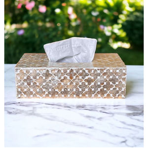 Luxury Design Home Tableware <b>Tissue</b> <b>Box</b> Prime Mother Pearl <b>Tissue</b> <b>Box</b> Floral Pattern <b>Tissue</b> <b>Box</b> for Bathroom Accessory Supplies - Product Image 4