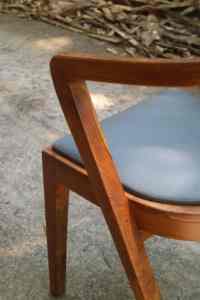 Sillón de teca con asiento tapizado - Product Image 5