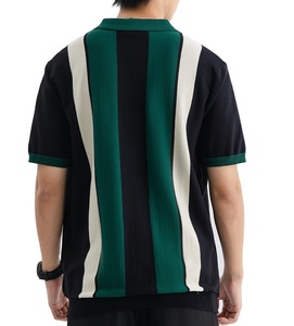 Nueva Camiseta Polo a Rayas para Hombre, Estilo Casual de Negocios, Color Sólido, Transpirable, Talla Grande, Venta al Por Mayor 2026 - Product Image 3