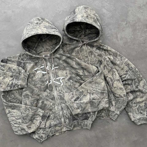 Sudadera con Capucha para Hombre, Estilo Lavado Ácido, Corte Holgado, Estilo Urbano, Ropa de Invierno, Felpa de Algodón Grueso, Sudadera Extra Grande con Hombros Caídos y Bolsillo Delantero - Product Image 5