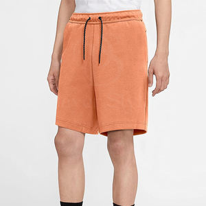 Pantalones Cortos Deportivos Unisex de Cintura Media, Casuales, Antiarrugas, 100% Algodón, Felpa, Transpirables, de Verano, con Logotipo Personalizado, Estilo Francés, con Cordón - Product Image 4