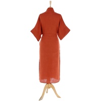 Großhandel Baumwolle Robe für Frauen Männer Custom Luxus Unisex Langarm Hotel Spa Kimono Bademantel Nachtwäsche Musselin 2 Schicht