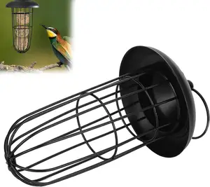 Ống trung chuyển, kim loại treo ngoài trời chim trung chuyển treo bóng giữ công cụ cho ăn Lồng ống chim trung chuyển