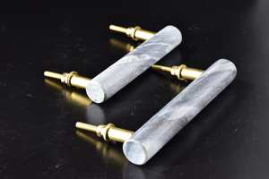 Manija de Puerta de Mármol Art Deco de Lujo TCE para Hogar, Oficina, Hotel, Armario, Accesorio de Herraje Duradero Hecho a Mano de Primera Calidad - Product Image 3