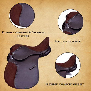 Silla de Montar Inglesa de Cuero de Alta Calidad / Uso Multiusos / Diseño Ligero, Duradero y Cómodo para un Rendimiento Óptimo 2026 - Product Image 4