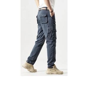 2025 été nouveau léger respirant hommes Cargo pantalon taille haute motif droit multi-poches Style décontracté exportation directe BD - Product Image 4