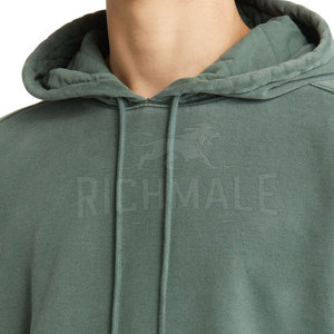 Venta al por mayor de hombres pulóver Sudadera con capucha de gran tamaño estilo Streetwear, diseño de hombro caído Sudadera con capucha de gran tamaño de moda para hombres - Product Image 5